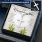 Personalized Cross Necklace, To My Granddaughter