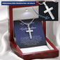 Godmother and Goddaughter Gift, Personalized Cross Necklace
