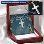 Personalized Cross Necklace, 67th Birthday Gift