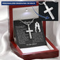 To My Boyfriend, Personalized Cross Necklace