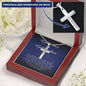 Godmother and Goddaughter Gift, Personalized Cross Necklace