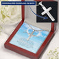 Engraved Cross Necklace, In Loving Memory of Your Godfather