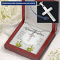Personalized Cross Necklace, To My Granddaughter