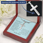 To My Boyfriend, Personalized Cross Necklace
