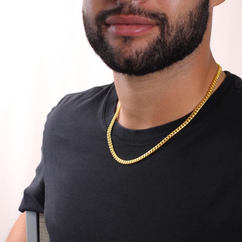 Cuban Link Chain Necklace, Tattoo Artist Gift For Men, Thank You Gift, Appreciation Gift, Best Christmas Gift Idea