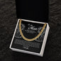 To My Man, Cuban Link Chain, Promise Necklace for Him