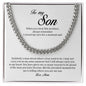 To My Son, Cuban Link Chain