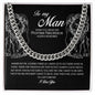 To My Man, Cuban Link Chain, Promise Necklace for Him