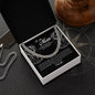 To My Man, Cuban Link Chain, Promise Necklace for Him