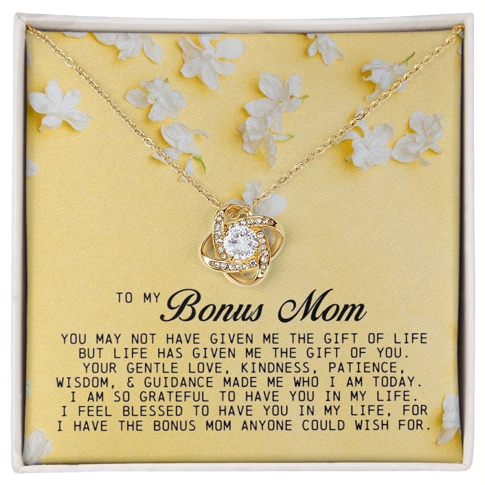 To My Bonus Mom, Love Knot Necklace