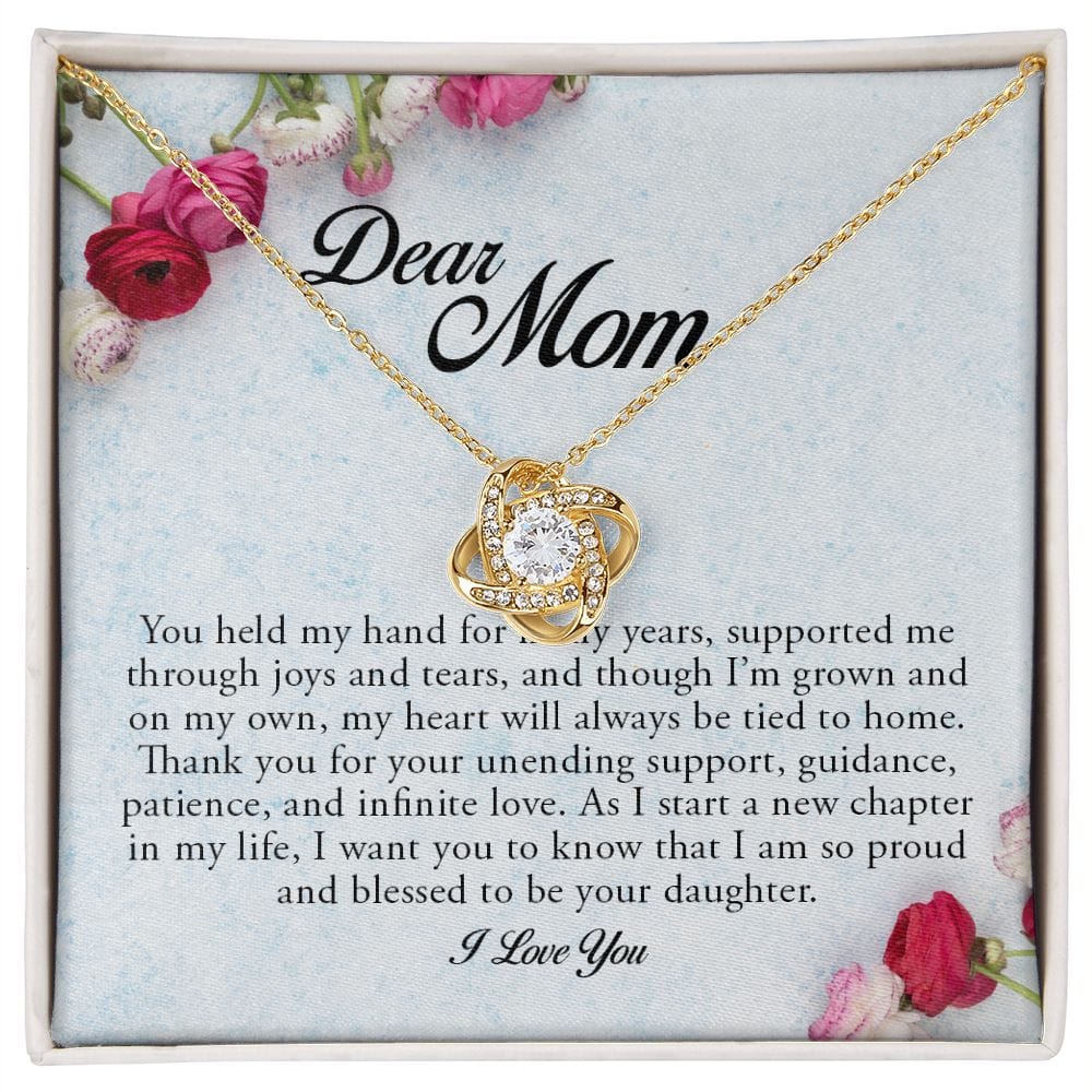 Dear Mom, Love Knot Necklace