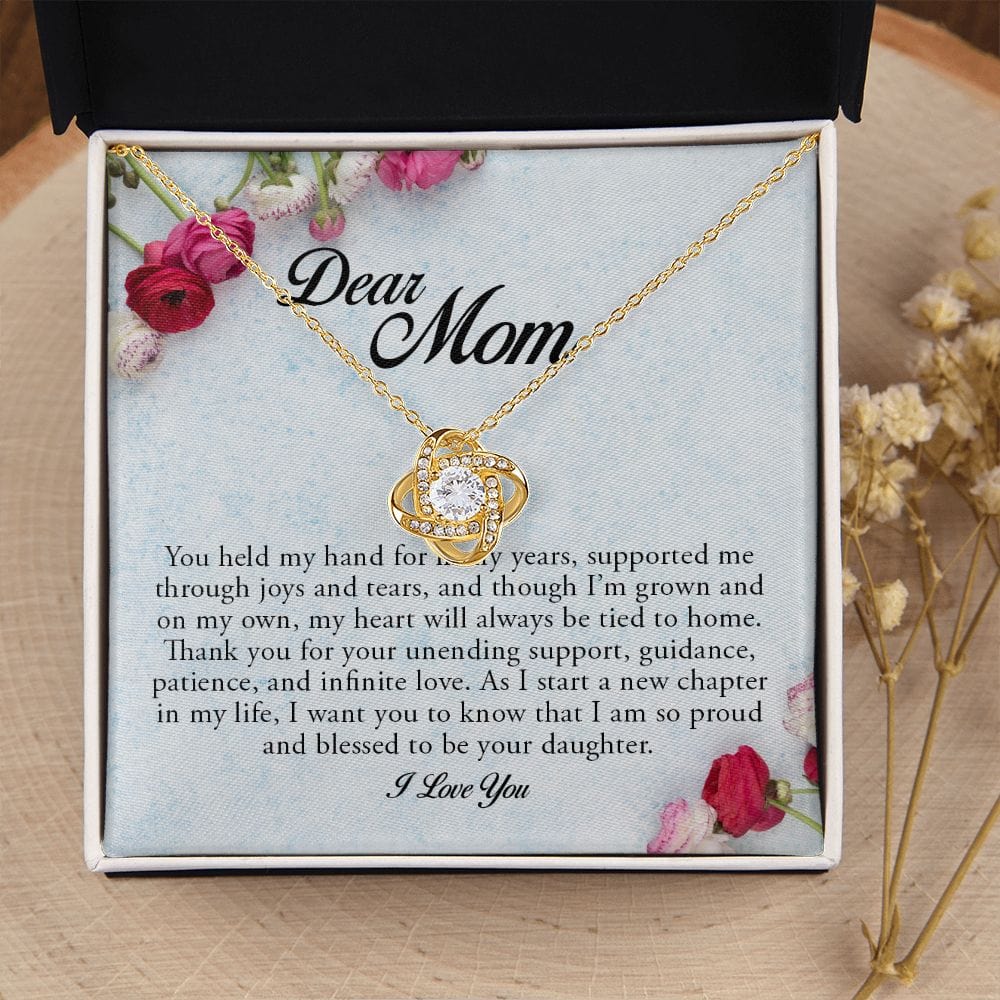Dear Mom, Love Knot Necklace