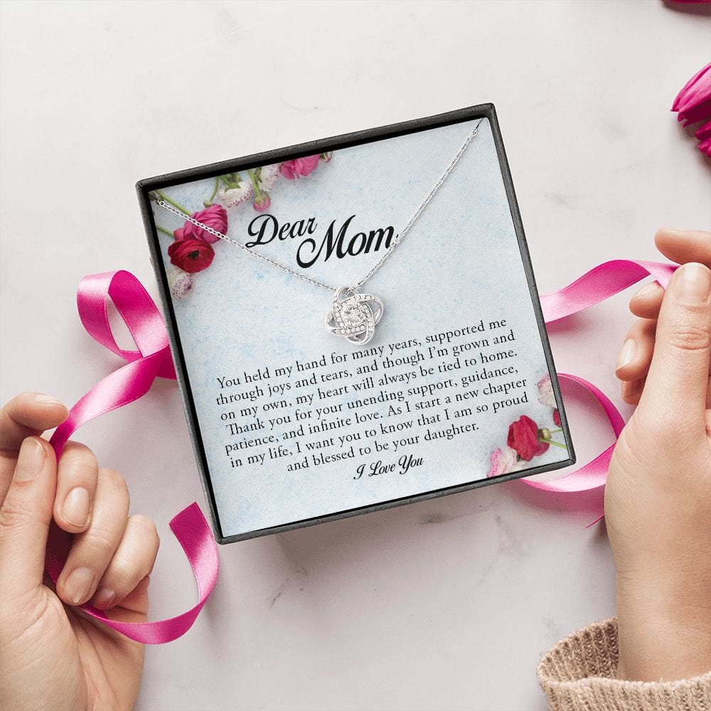 Dear Mom, Love Knot Necklace