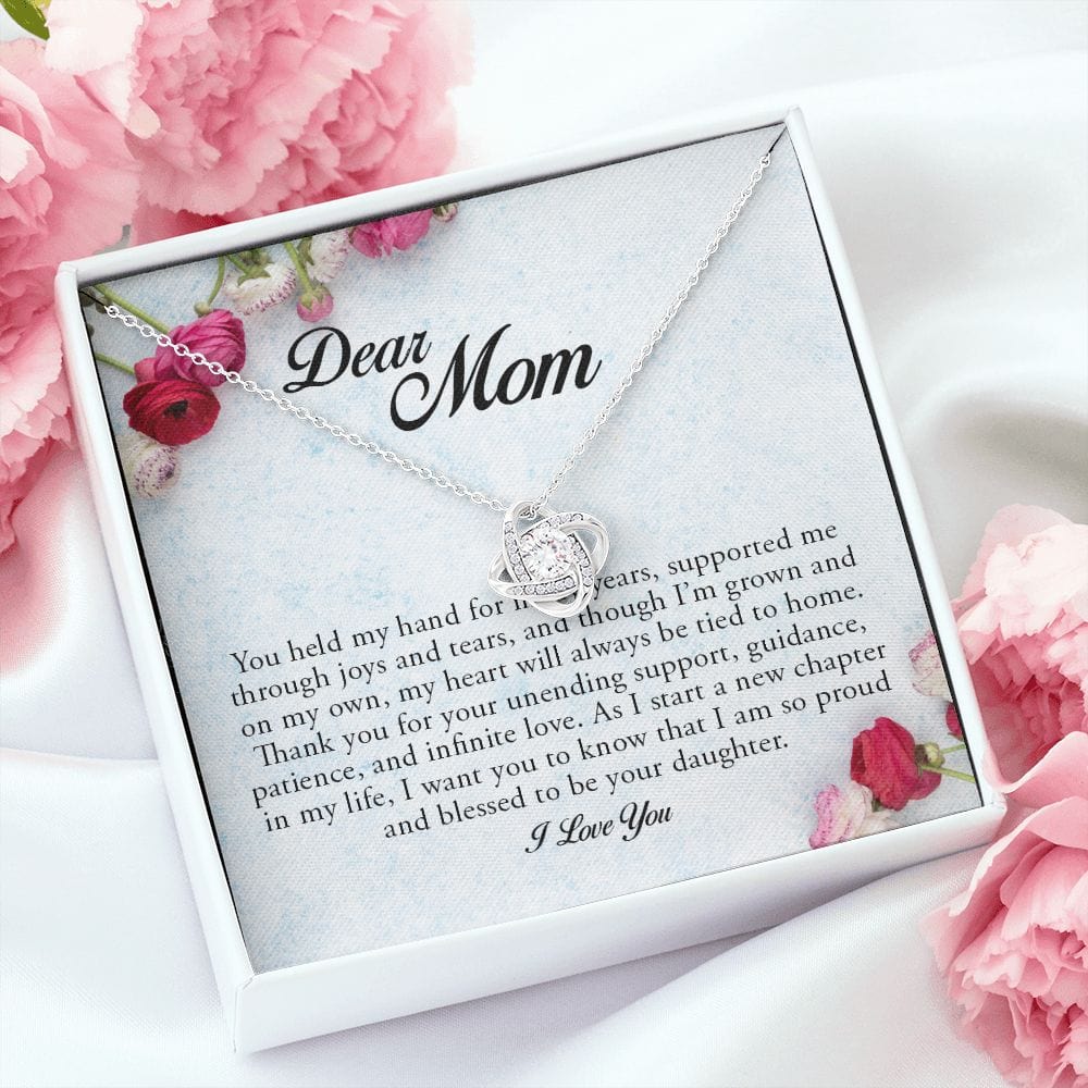 Dear Mom, Love Knot Necklace