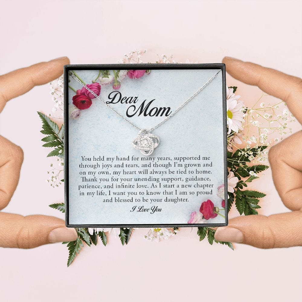 Dear Mom, Love Knot Necklace