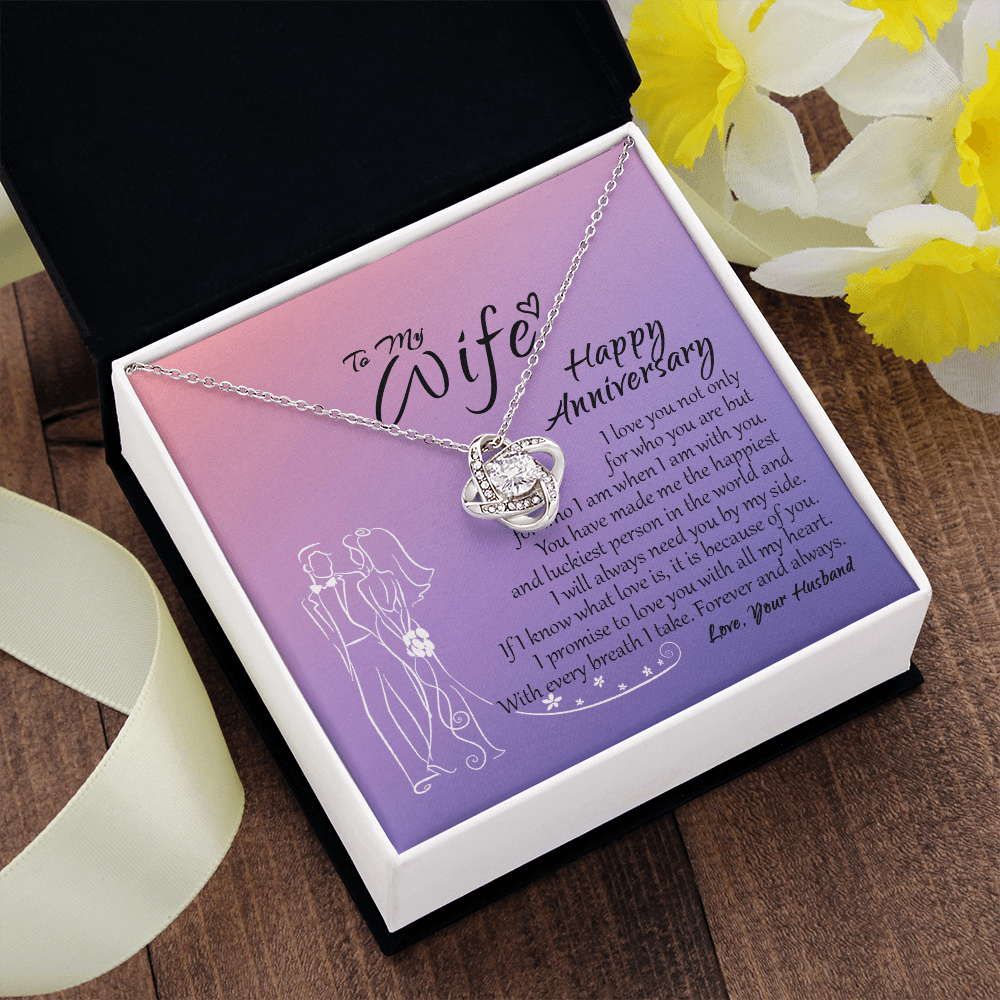To My Wife Necklace, Happy Anniversary Gift For Wife, Gift For Wife From Husband, Wife Necklace, Wedding Anniversary Gift for Her, Wife Gift