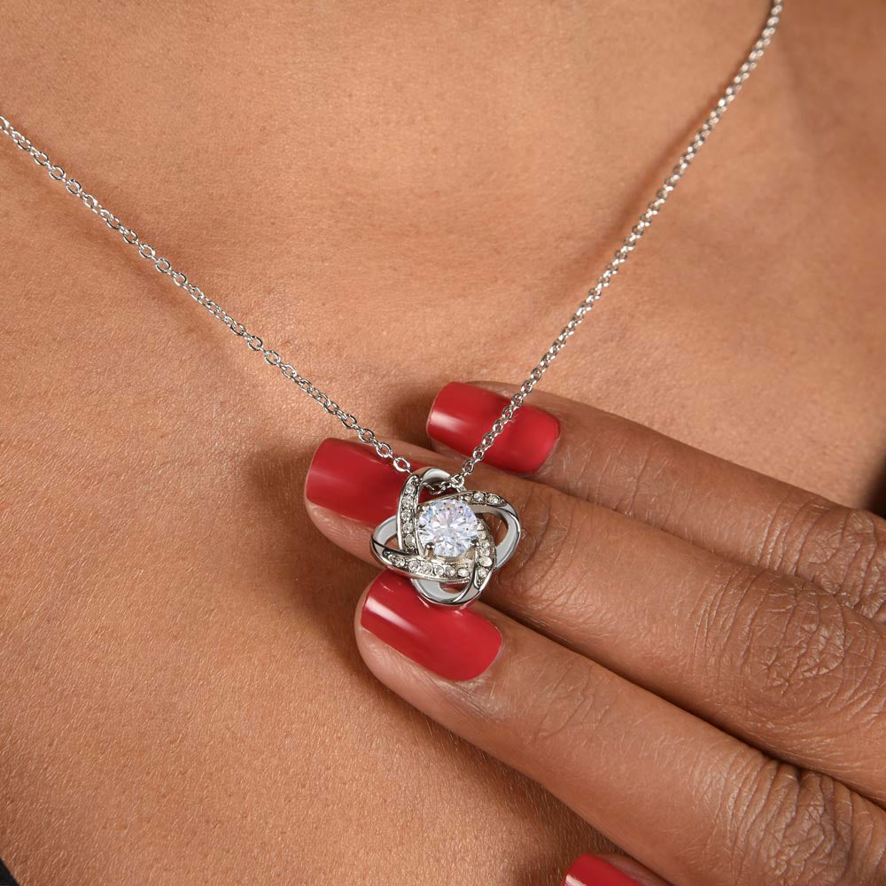 To My Bad Ass Stepdaughter, Love Knot Necklace