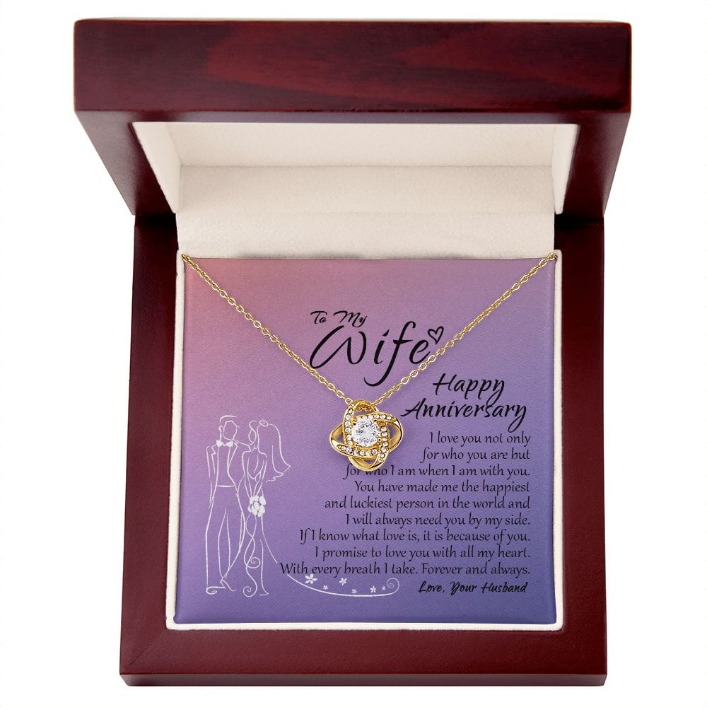 To My Wife Necklace, Happy Anniversary Gift For Wife, Gift For Wife From Husband, Wife Necklace, Wedding Anniversary Gift for Her, Wife Gift