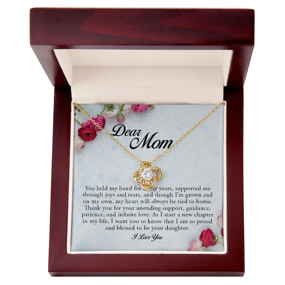 Dear Mom, Love Knot Necklace