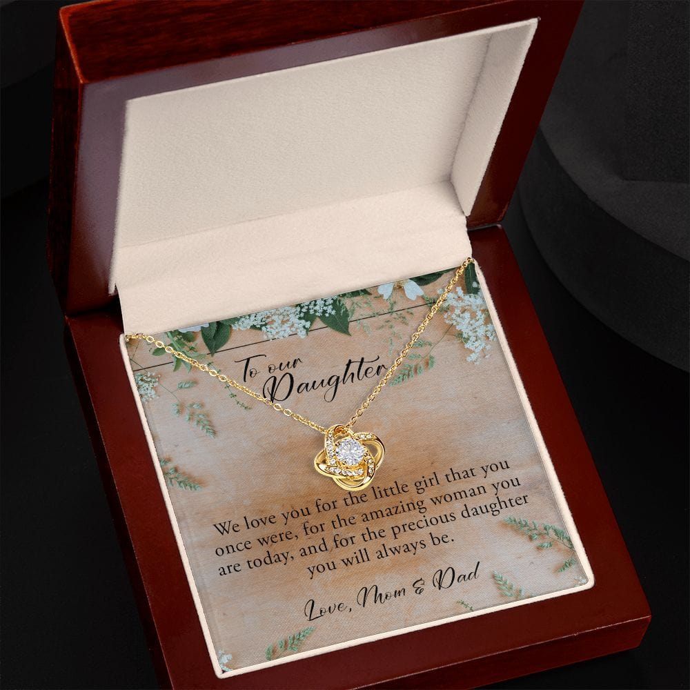 To Our Daughter, Love Knot Necklace