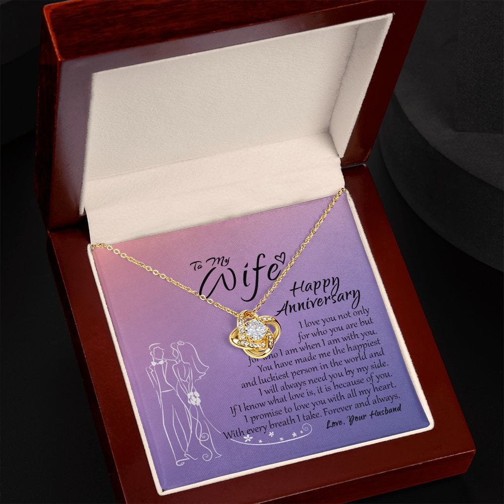 To My Wife Necklace, Happy Anniversary Gift For Wife, Gift For Wife From Husband, Wife Necklace, Wedding Anniversary Gift for Her, Wife Gift