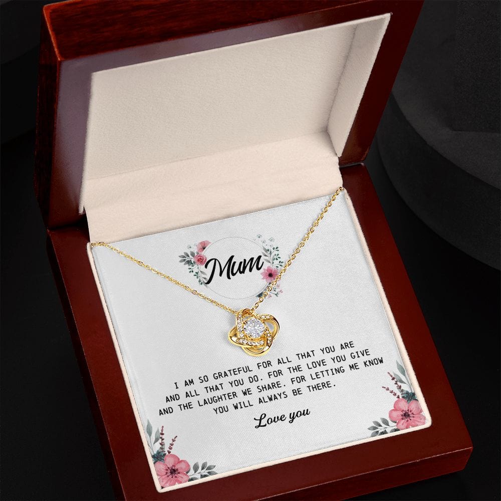 Gift for Mum, Love Knot Necklace