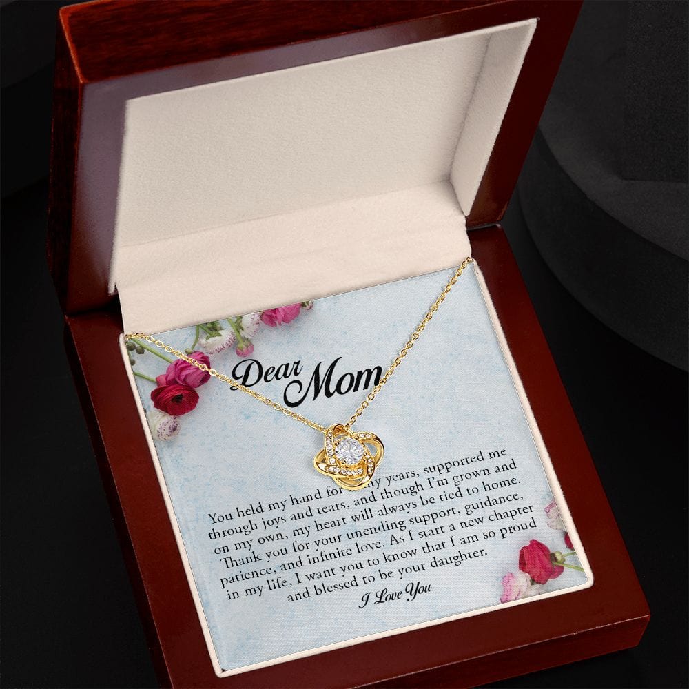 Dear Mom, Love Knot Necklace
