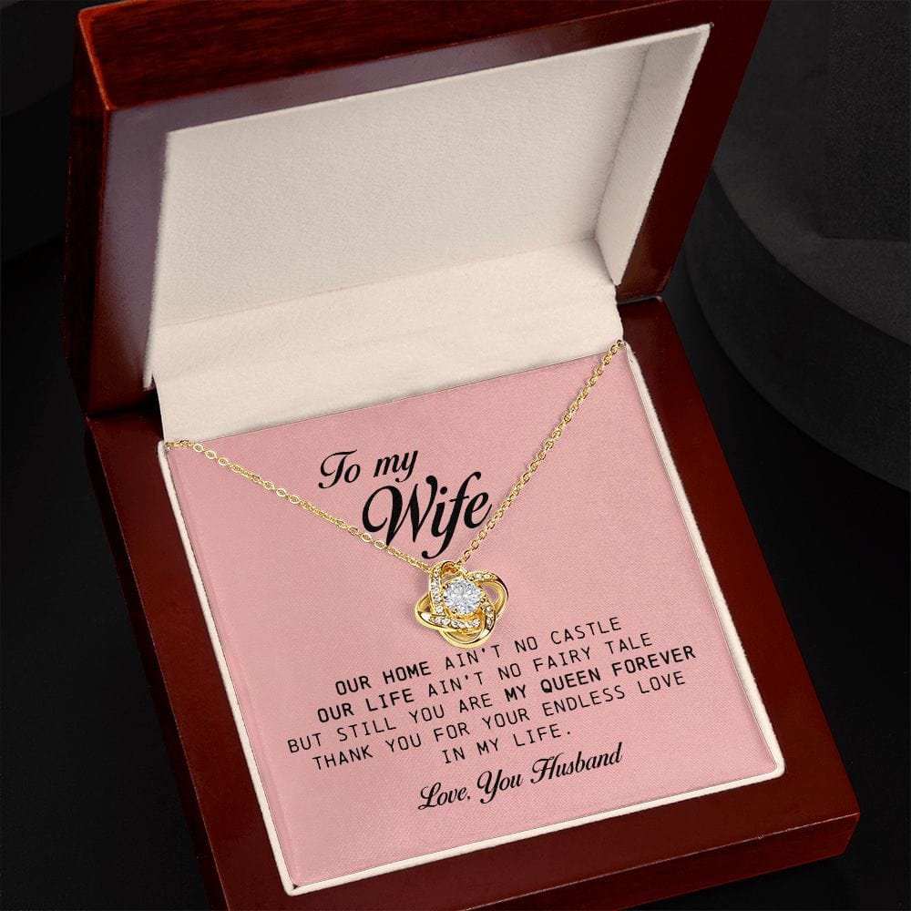 To My Wife, Love Knot Necklace
