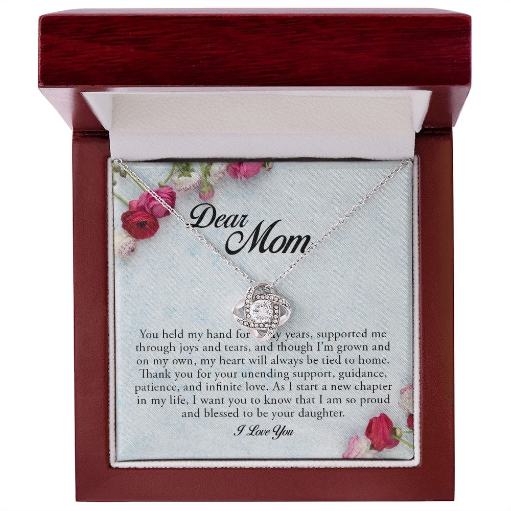Dear Mom, Love Knot Necklace