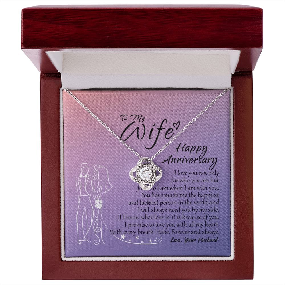 To My Wife Necklace, Happy Anniversary Gift For Wife, Gift For Wife From Husband, Wife Necklace, Wedding Anniversary Gift for Her, Wife Gift