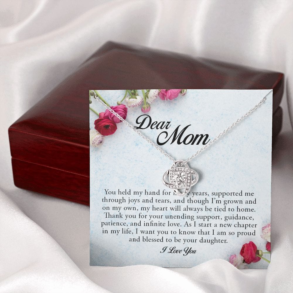 Dear Mom, Love Knot Necklace