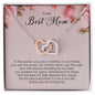 To My Best Mom, Interlocking Heart Necklace