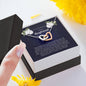 Interlocking Heart Necklace, In Memory of Your Boyfriend