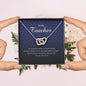 Interlocking Heart Necklace, Teacher Gift