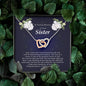 Interlocking Heart Necklace, In Loving Memory of Your Sister