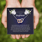Interlocking Heart Necklace, In Memory of Your Boyfriend