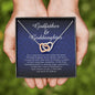 Godfather and Goddaughter Interlocking Heart Necklace