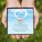 Interlocking Heart Necklace, Memorial Gift For Loss of Colleague