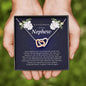 Interlocking Heart Necklace, In Loving Memory of Your Nephew