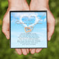 Interlocking Heart Necklace, In Loving Memory of Your Father In Law