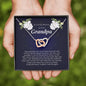 Interlocking Heart Necklace, In Loving Memory of Your Grandpa