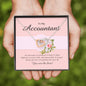 Interlocking Heart Necklace, Accountant Jewelry Card
