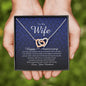 Interlocking Heart Necklace, Happy 7th Anniversary