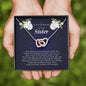 Interlocking Heart Necklace, In Loving Memory of Your Sister