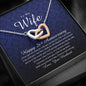 Interlocking Heart Necklace, Happy 26th Anniversary