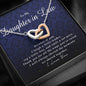Interlocking Heart Necklace, To My Daughter In Law