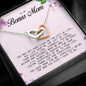 Bonus Mom Gift, Interlocking Heart Necklace