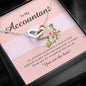 Interlocking Heart Necklace, Accountant Jewelry Card