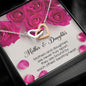 Mother & Daughter Gift, Interlocking Heart Necklace