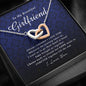 Interlocking Heart Necklace, To My Beautiful Girlfriend